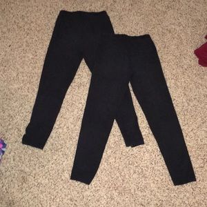 Hannah Anderson girls black leggings